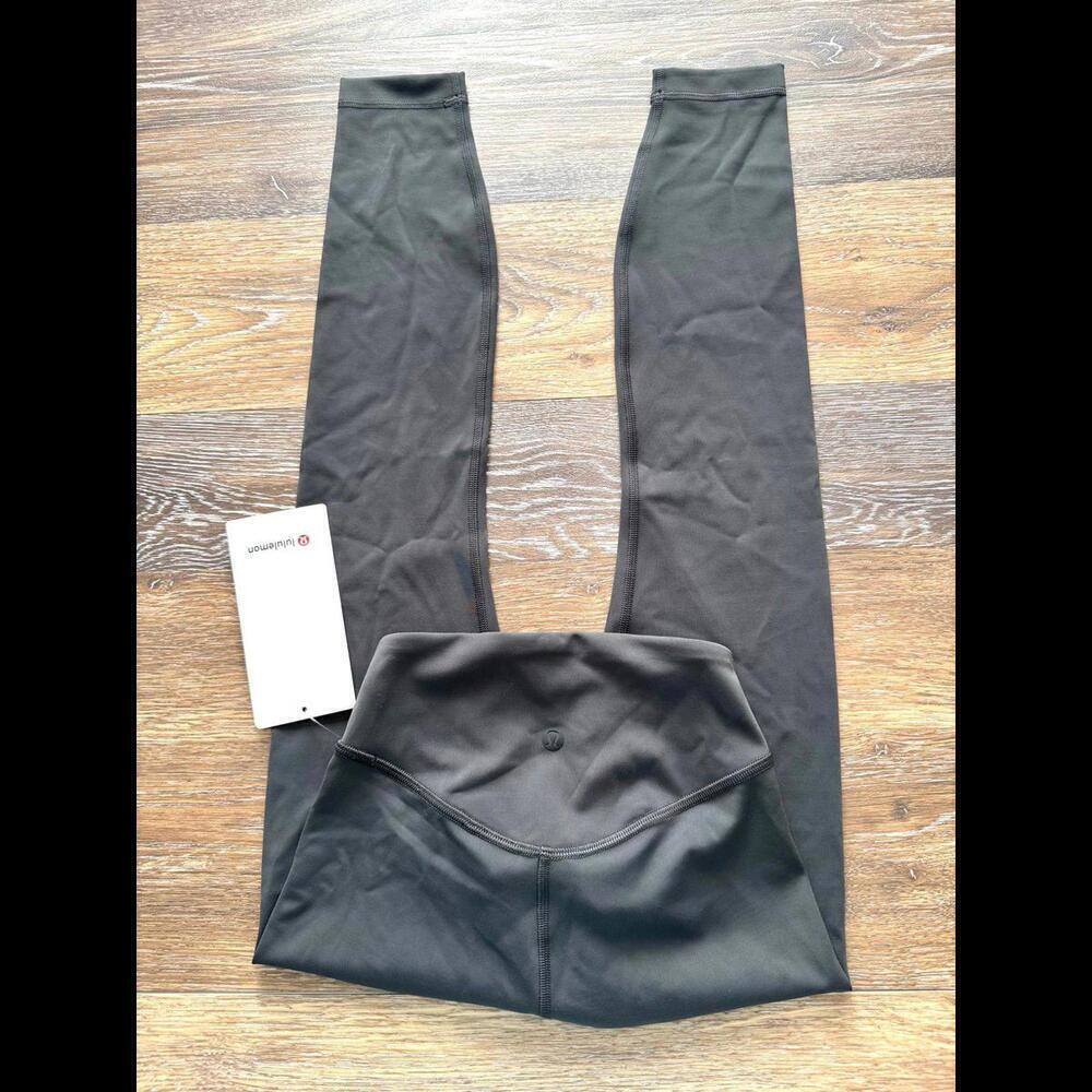 Lululemon Wunder Under Smoothcover High Rise 25” Graphite Grey Size 0 NWT